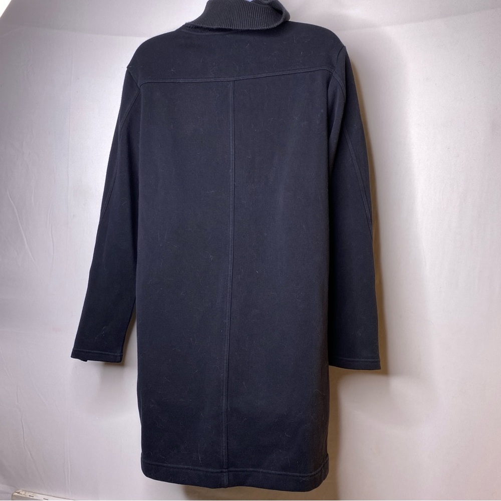 Athleta Sweatfleece Turtleneck Cotton Midi Dress with Pockets sz Small - Picture 5 of 10